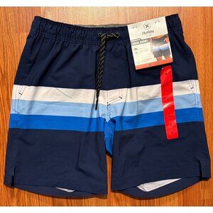 Hurley Board Shorts Mens M 8" Colorblock Volley Beach Swim Trunks Lined NWT